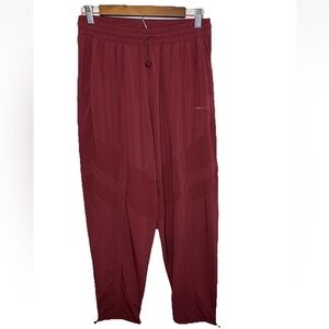 Outdoor Voices Women's RecTrek Jogger Pants Size L Red Drawstring Pockets EUC